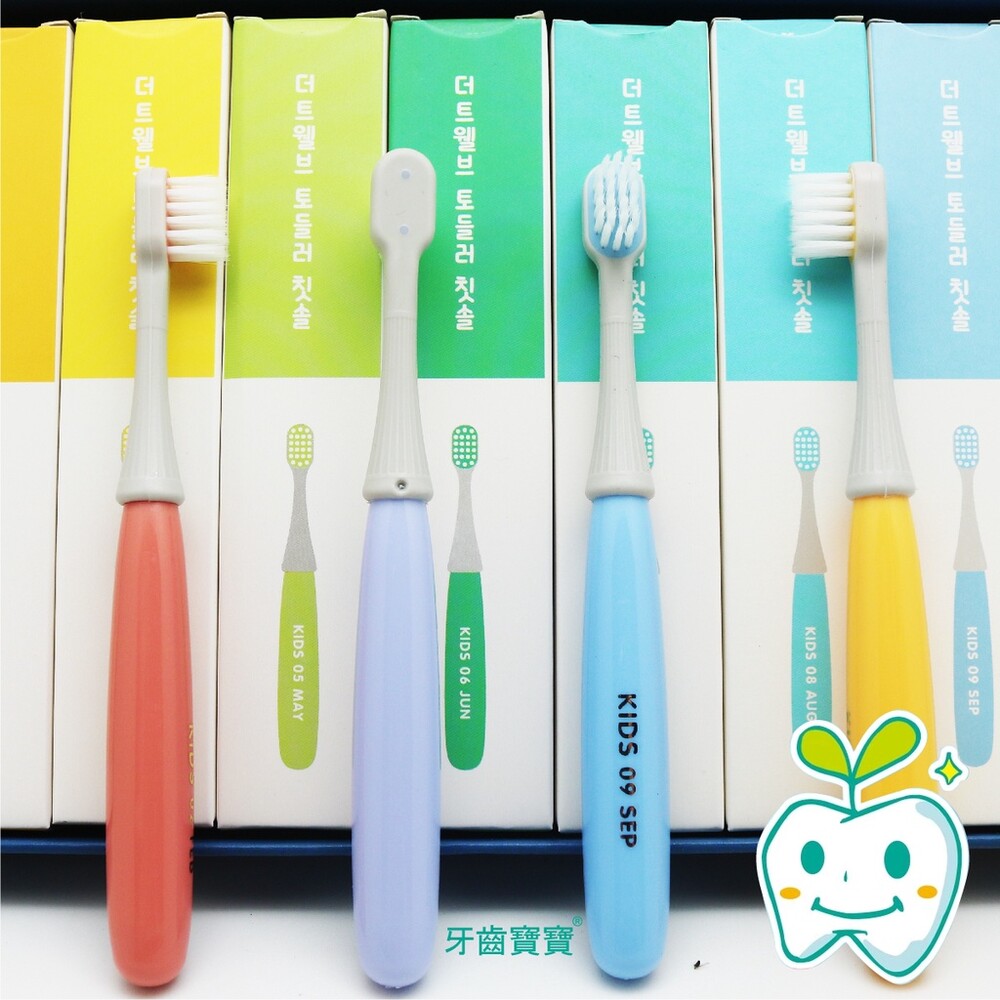 韓國原裝 小蘑菇月份牙刷 兒童牙刷一入-圖片-1