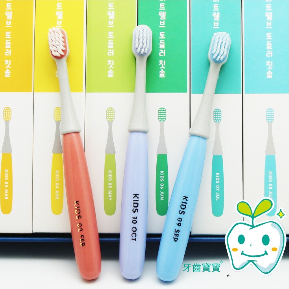 韓國原裝 小蘑菇月份牙刷 兒童牙刷一入-圖片-3