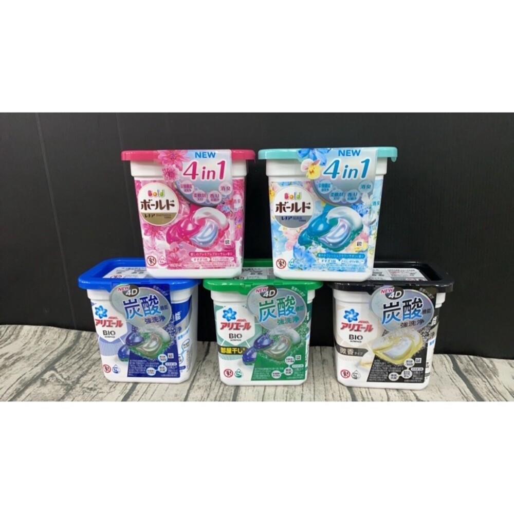 14079987275-日本 寶僑 P&G Ariel 清淨除臭4D 碳酸洗衣膠球/盒裝