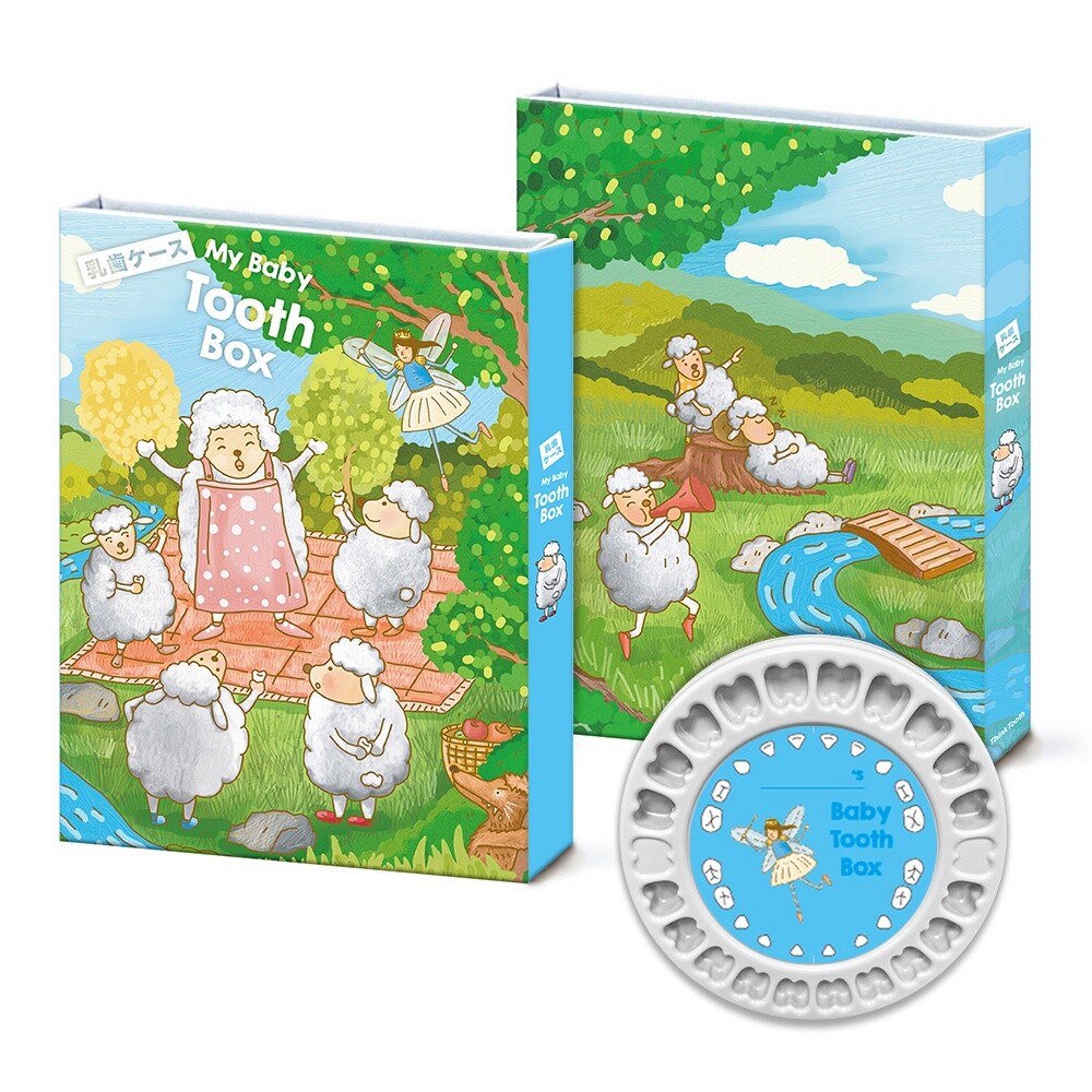 20007435574-ThinkTooth 日系童話乳牙盒-七隻小羊們 乳牙收藏盒