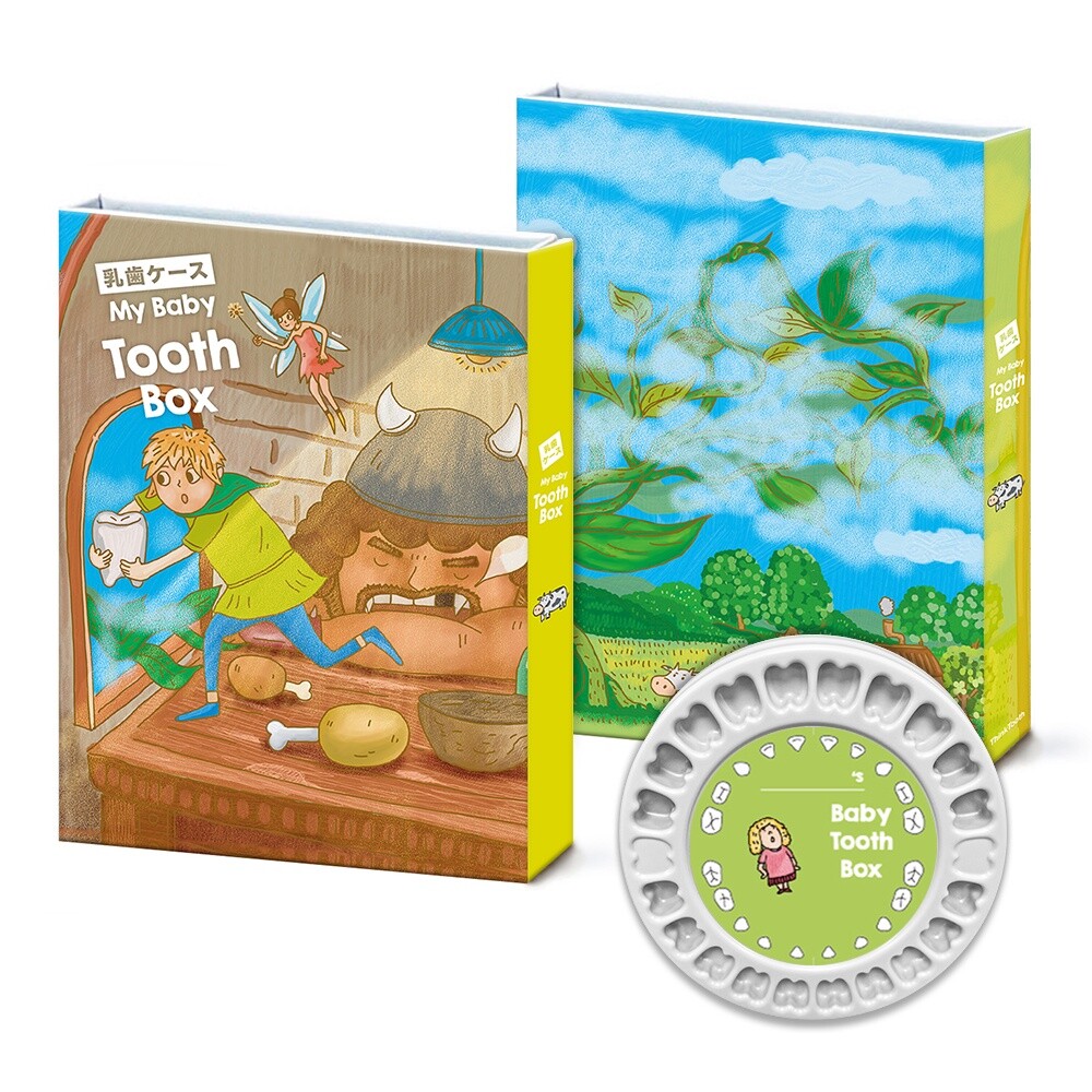 21307435245-ThinkTooth 日系童話乳牙盒-魔豆與巨人 乳牙收藏盒