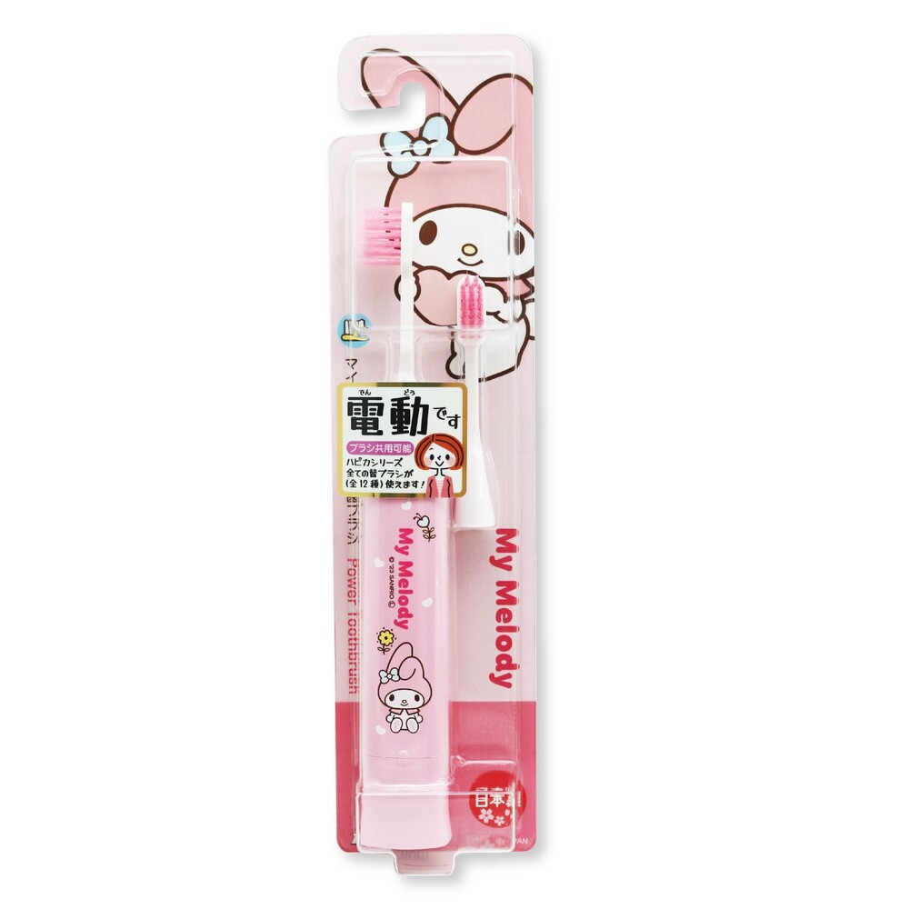 4961691106951-日本 阿卡醬 Akachan Minimum Hapica Hello Kitty 電動牙刷附刷頭2支 DBK-5PMM