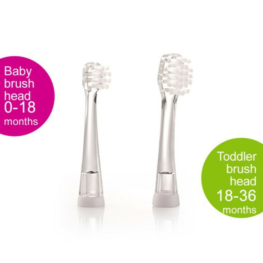 英國 Brush-Baby 聲波電動牙刷替換刷頭(0-18或18-36個月) 適用 Lux360機器-thumb