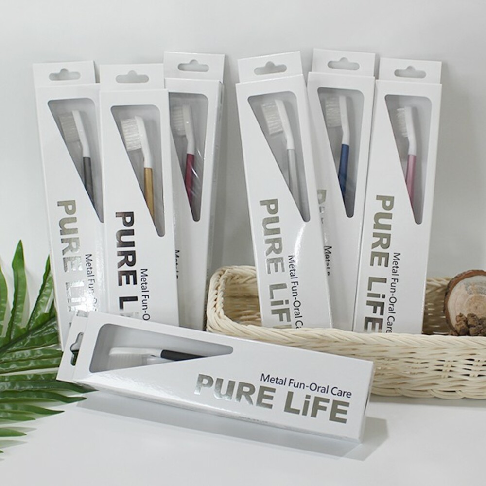 【寶淨Pure-Life】環保牙刷PLTH-05 炫彩金屬牙刷(1柄+1刷毛)-圖片-1
