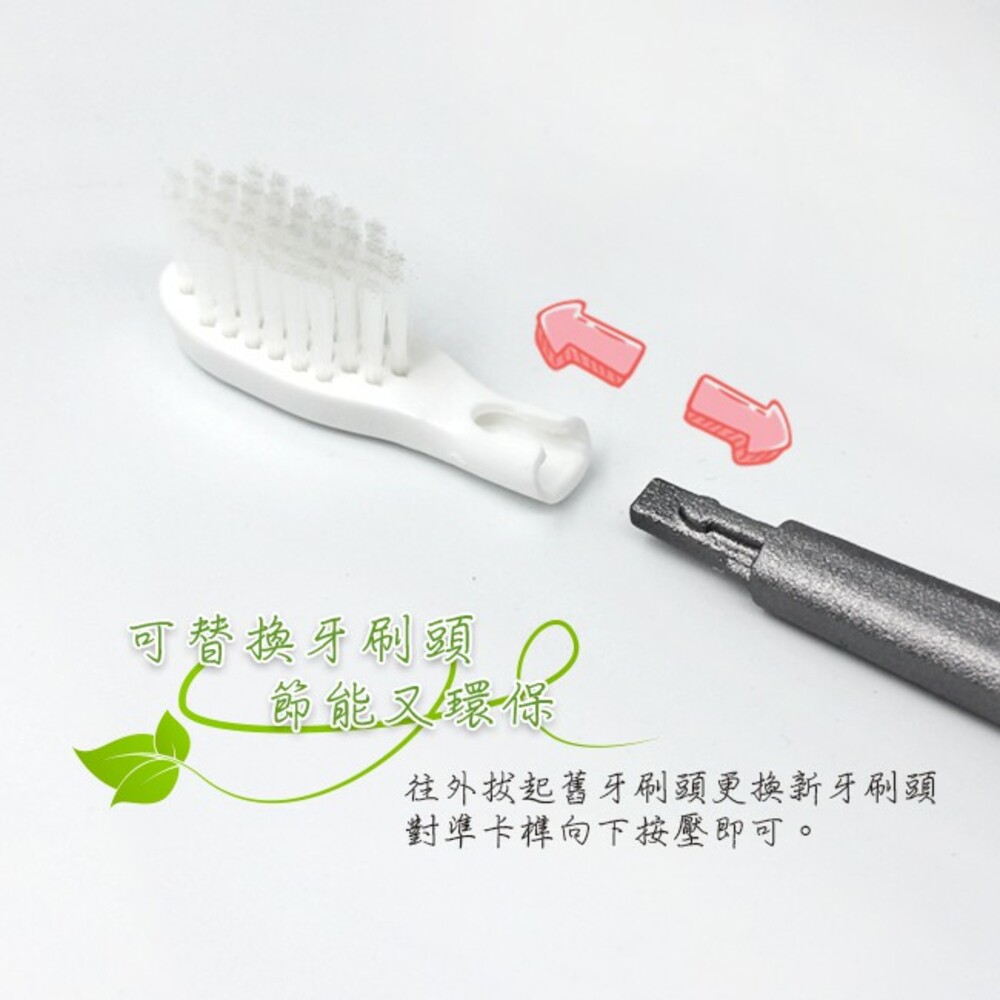 【寶淨Pure-Life】環保牙刷PLTH-05 炫彩金屬牙刷(1柄+1刷毛)-圖片-2